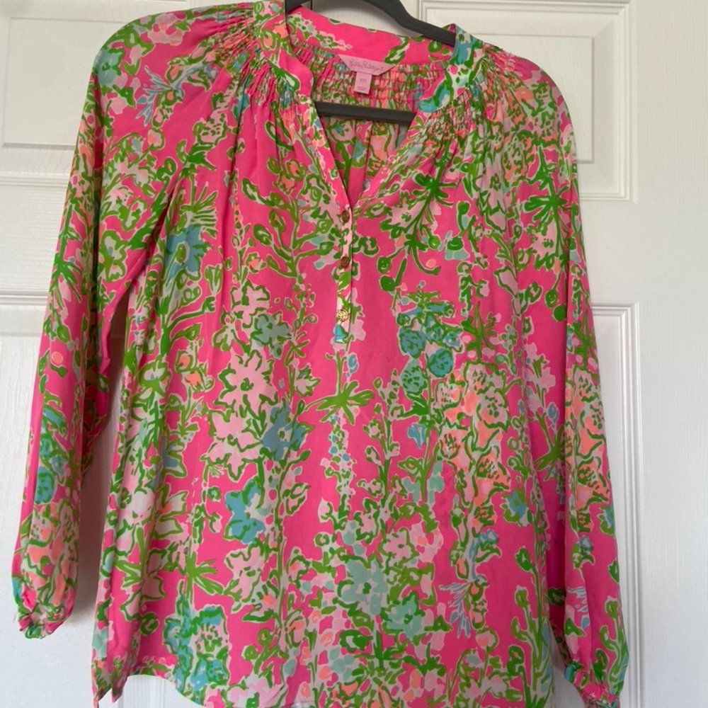 Lilly Pulitzer Elsa Silk Top